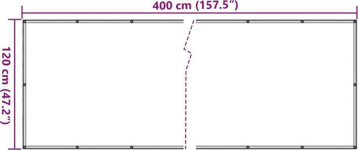 Produktbild vidaXL Sichtschutz Balkon (120 cm)