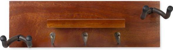 keepdrum keepdrum Gitarren-Wandhalterung Mahagoni für 2 Gitarren und Zubehör