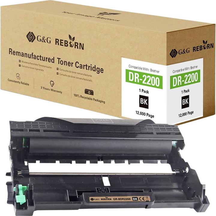 Actual product image G&G Drum replaces Brother DR-2200 Compatible Black 12000 pages Reborn rema (FC)