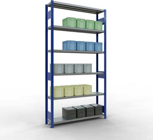 Actual product image Schulte Lagertechnik MULTIplus250 basic racking system with length ledgers