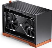 Produktbild Jonsbo T9 Black PC-Gehäuse, Mini-Gehäuse, ITX, PCIe 5.0 Riserkabel - silber (Mini-ITX)