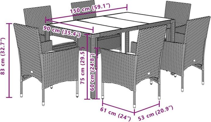 Actual product image vidaXL Kendre (150 cm)