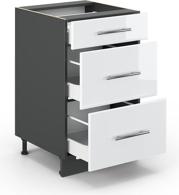 Anthrazit, Weiss, Weiss Hochglanz