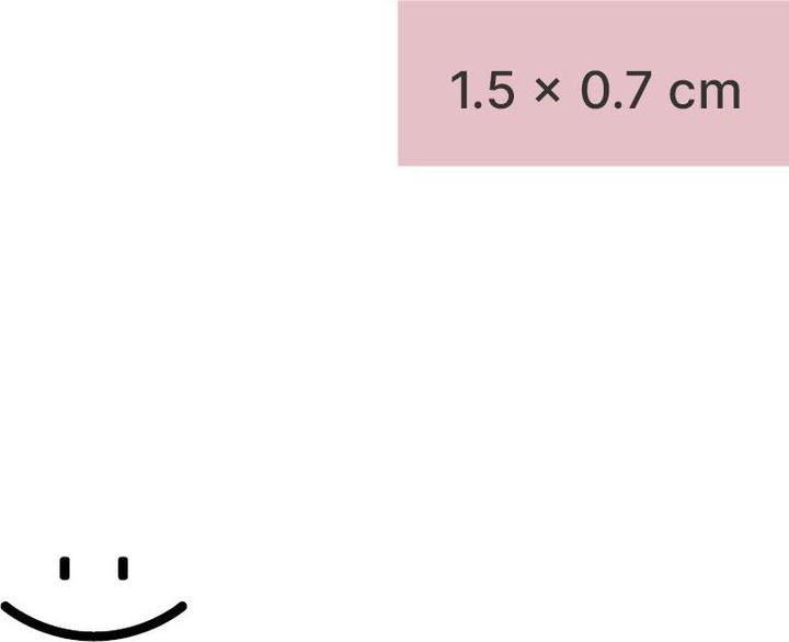 minink Tatuaggio temporaneo - Smiley minimalista