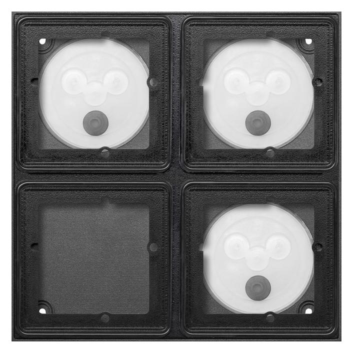 Gira Antracite Accessori Sicurezza Degli Edifici, 551800 Alloggiamento 2X 2 Volte Montato In Superficie