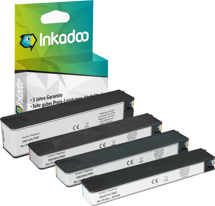 Inkadoo Druckerpatronen kompatibel mit HP D8J09A / 980 Tintenpatrone