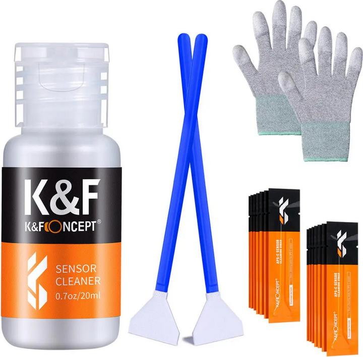 K&F Concept 24mm DSLR or SLR Camera Full-Frame Sensor Cleaning Swab Kit