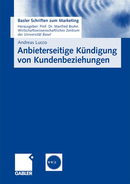 Produktbild Anbieterseitige Kündigung von Kundenbeziehungen (Deutsch, Andreas Lucco, 2008)