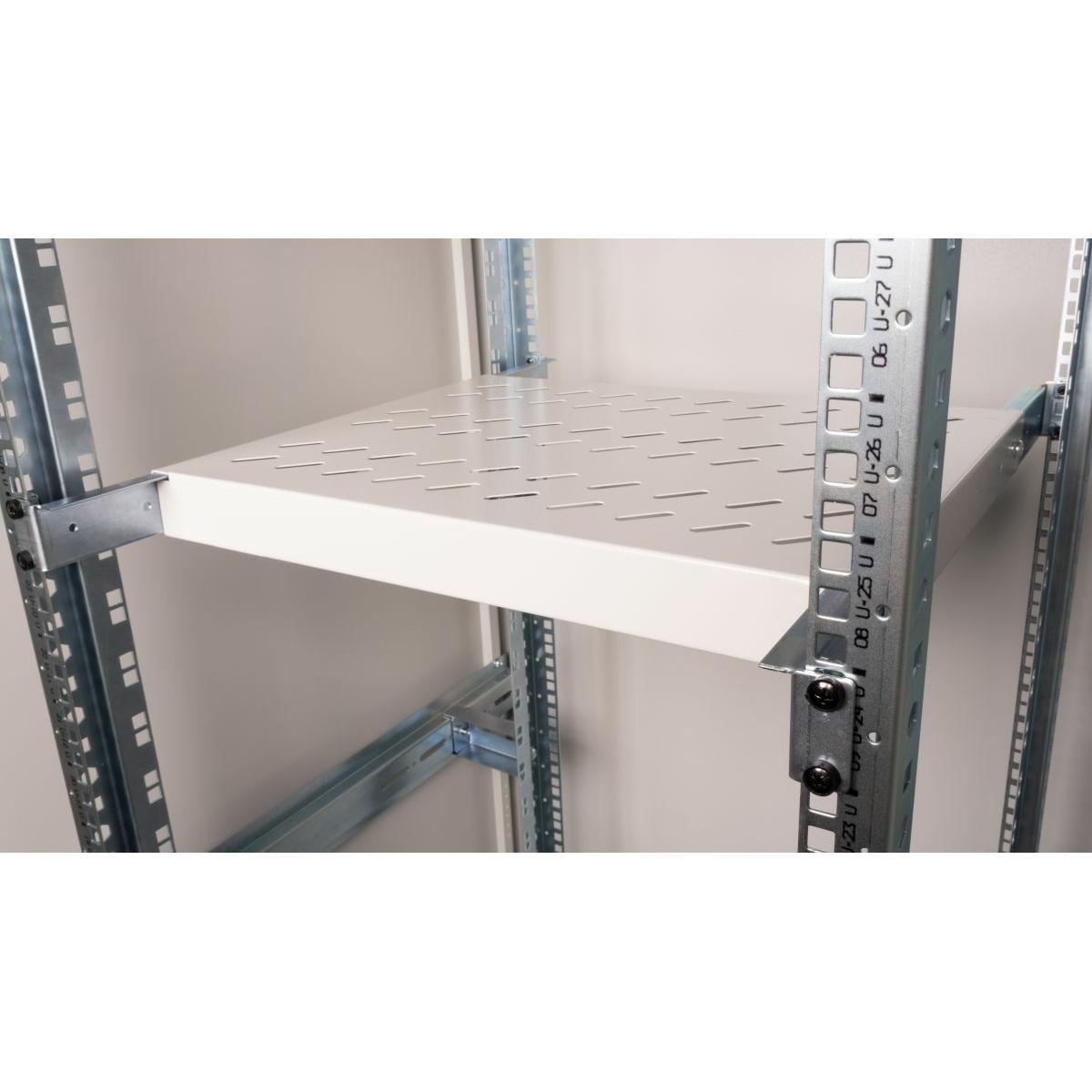 Thumbnail - equip Fachboden variabel für Serverschränke, 1U sw, Serverschrank Zubehör, Grau