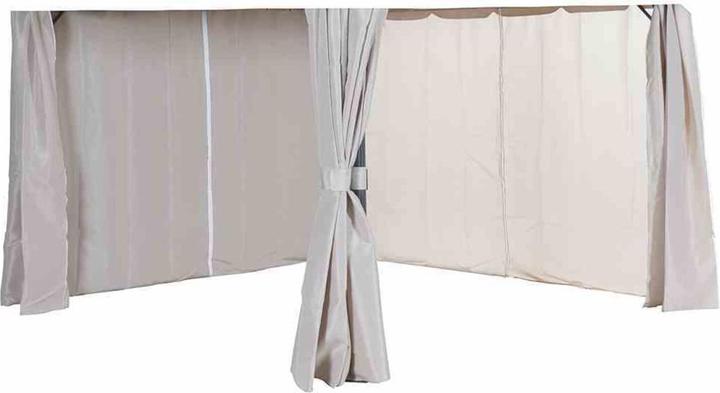 Siena Garden Zijwand voor paviljoen Dubai 3 x 3, in natuurlijk dessin polyester 190 g/m², 4 stuks (40 cm, 40 cm)