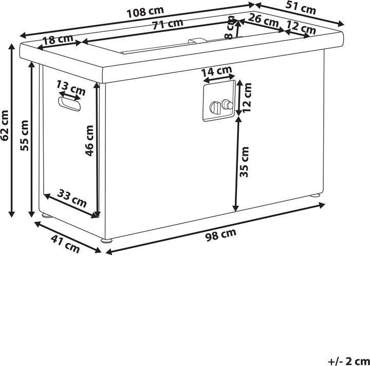 Produktbild Beliani Ambrim (108 cm)