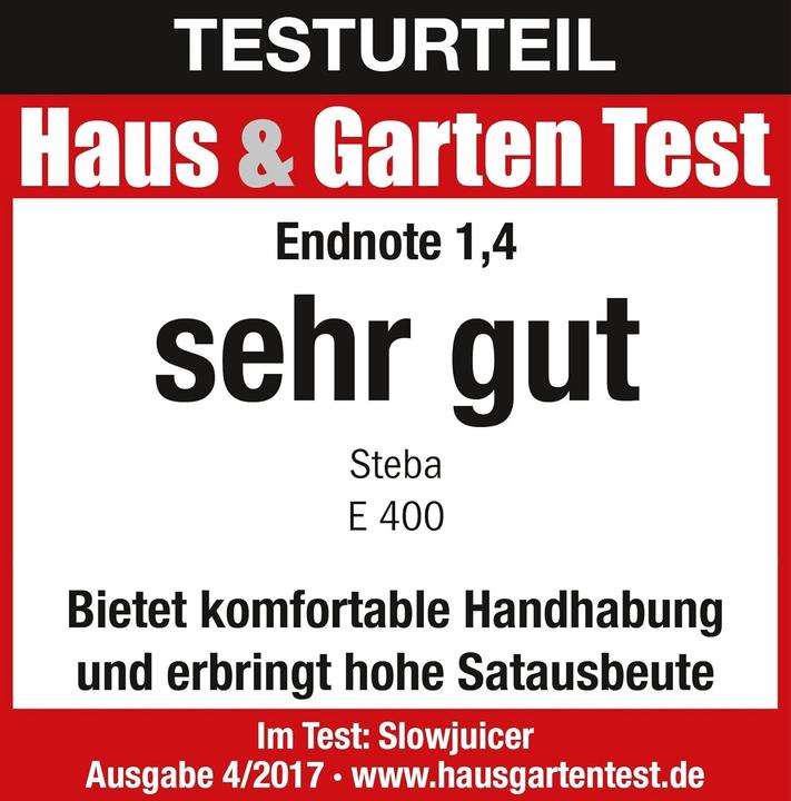 Immagine prodotto Steba E 400 Slow-Juicer