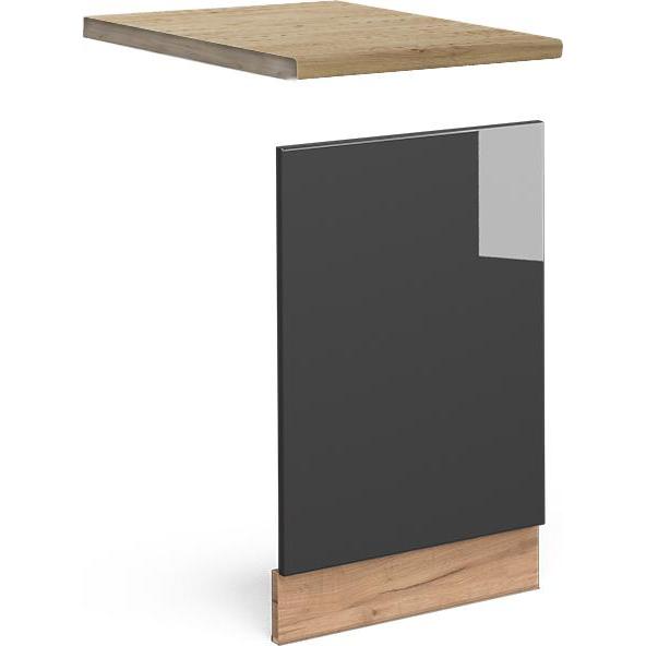 Vicco Frontblende Fame-Line, Geschirrspüler Zubehör, Grau