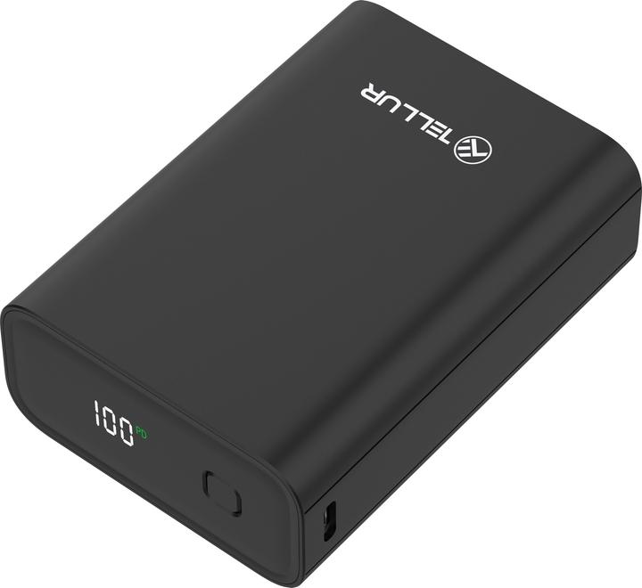 Image du produit Tellur PD702 Compact Pro 20000mAh power bank QC3.0 22.5W + PD20W, LCD display, black (22.50 W, 77 Wh)