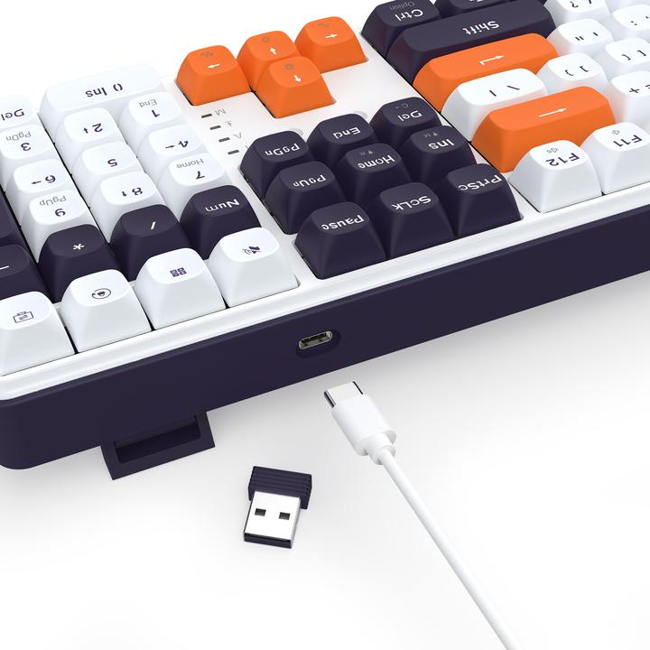Actual product image Redragon K689WBO-RGB-PRO Wyvern (Eng. Int., Cable, Wireless)