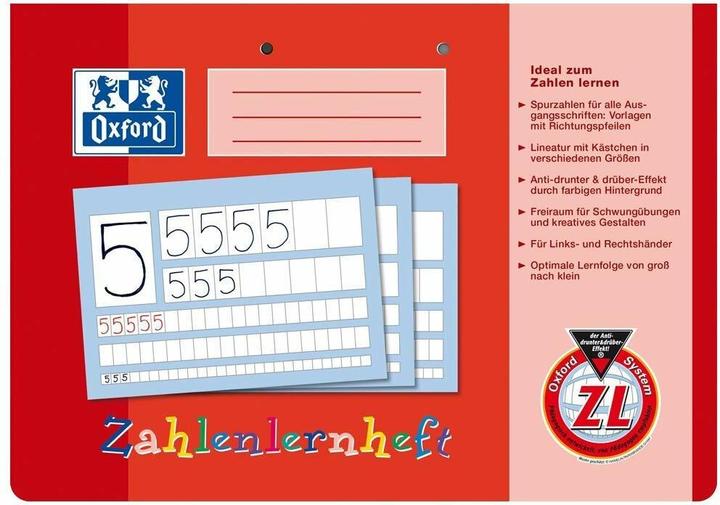 Produktbild Oxford Zahlenlernheft, A4 quer (A4)