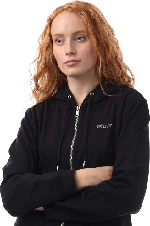 Produktbild DKNY Hoodie mit durchgehendem Reissverschluss Logo (S)