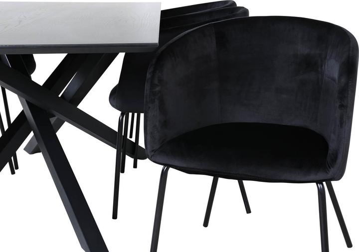 Actual product image Ebuy24 Piazza 37 dining set (7-piece) (MDF, Iron, Wood)