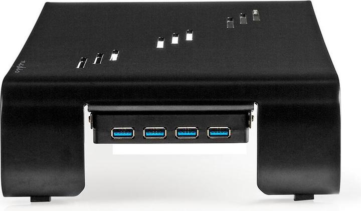 Image du produit Nedis ERGOMFSU3400BK - Ergonomický Multifunkční Stojan | Rozbočovač USB 3.0 | 4portový | Černý