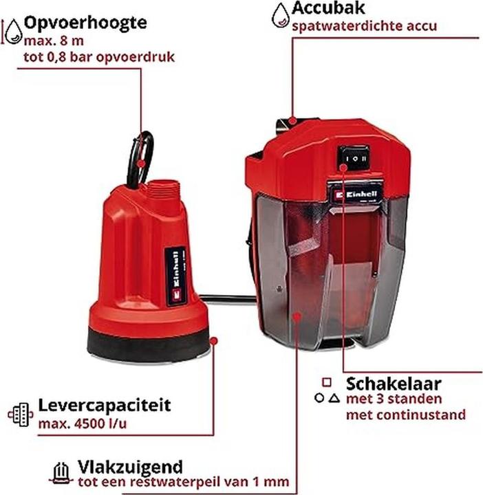 Produktbild Einhell GE-SP 18 LL Li Power X-Change (Gartenpumpe)