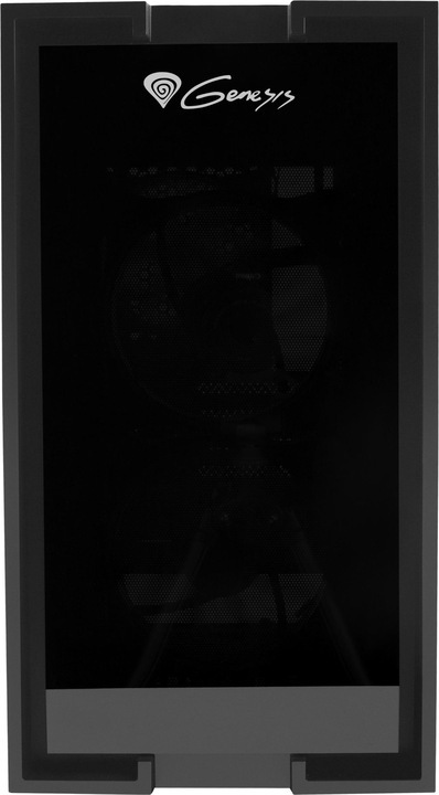 Actual product image Natec GENESIS Irid 353 ARGB - Micro Tower - PC - Acrylonitrile Butadiene Styrene (ABS) - S (ATX, Mini-ATX)