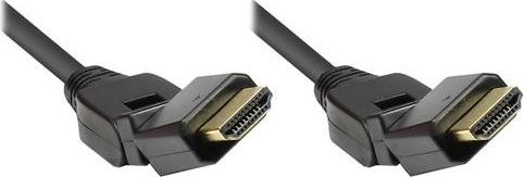 Produktbild Good Connections High-Speed-HDMI(R)-Kabel, 360° drehbar, 3 m (3 m, HDMI)
