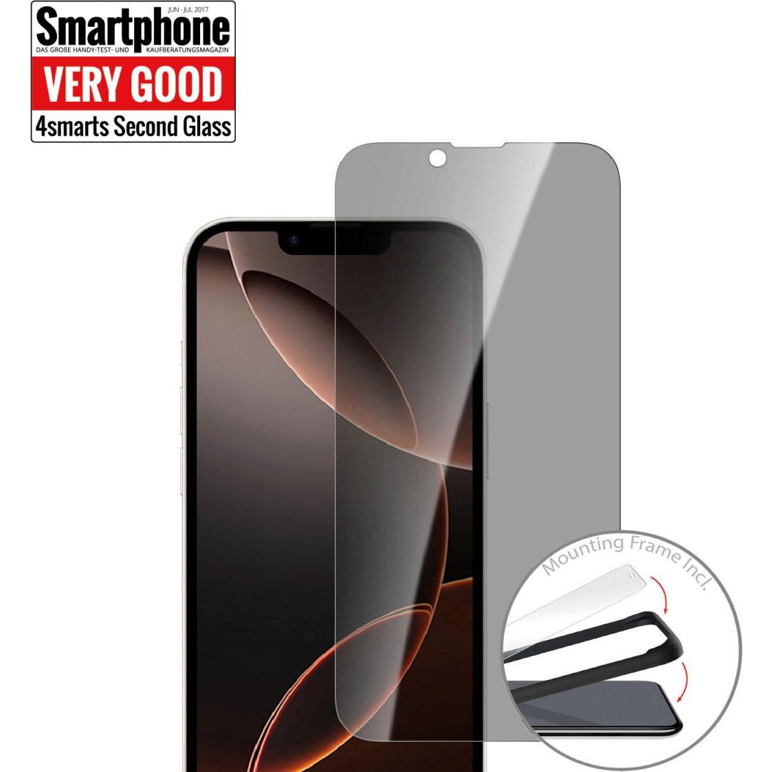Thumbnail - 4smarts Second Glass Privacy (1 Stück, Apple iPhone 16e), Smartphone Schutzfolie, Transparent