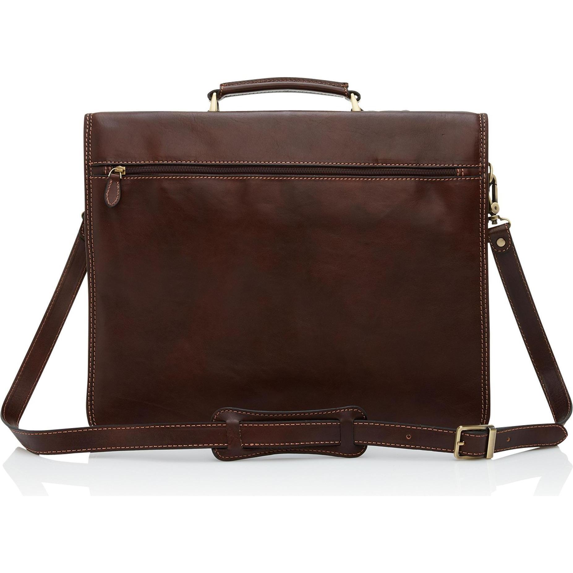 Thumbnail - Castelijn & Beerens & Beerens Lederen Laptoptas 15.6 Mocca 689599 (15.60"), Notebooktasche, Braun