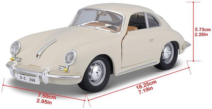 Actual product image Bburago Porsche 356B Coupe