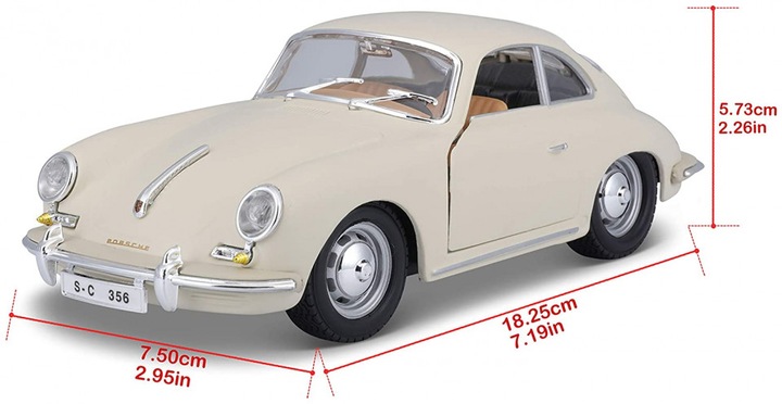 Produktbild Bburago Porsche 356B Coupe