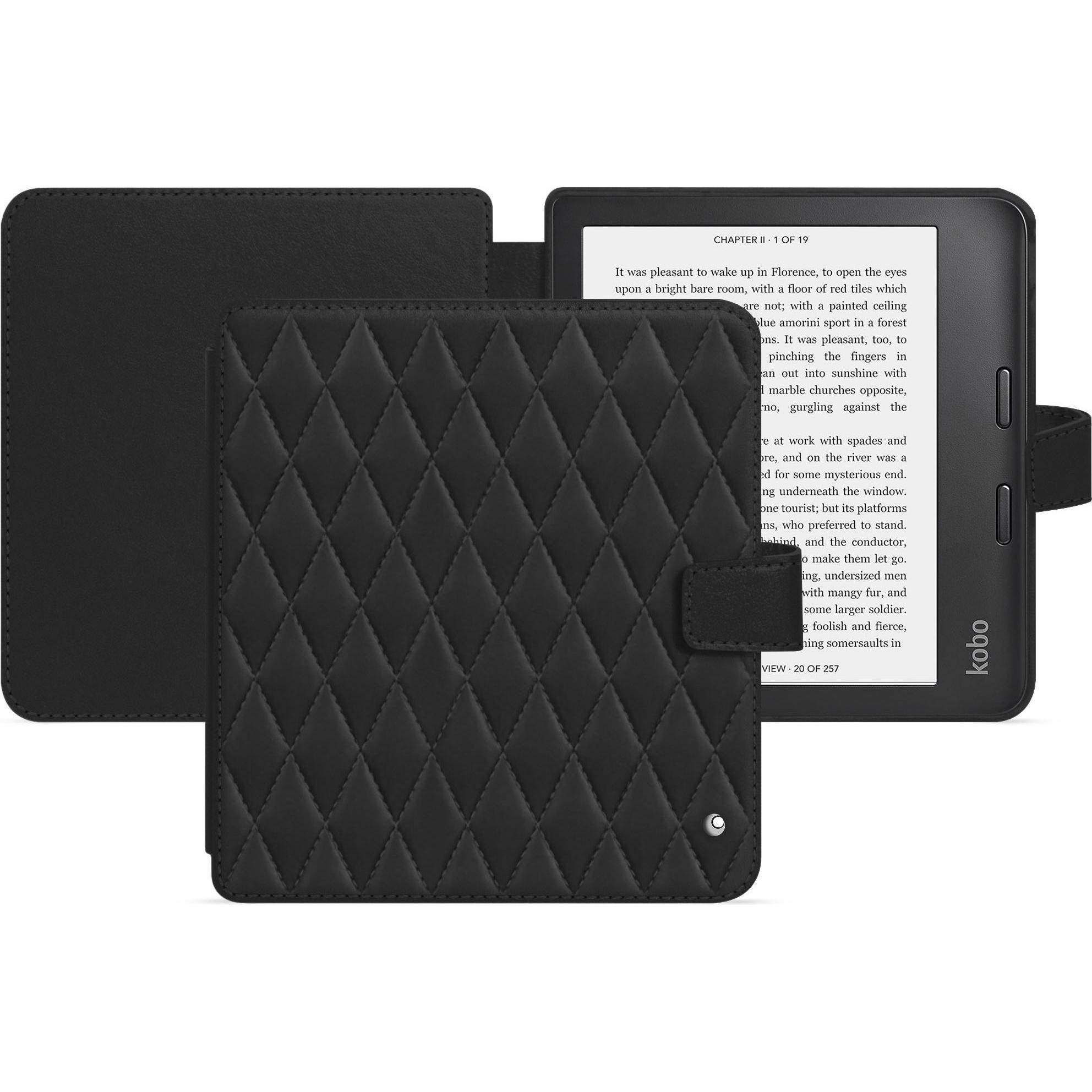 Noreve Lederschutzhülle horizontal, eReader Zubehör, Schwarz