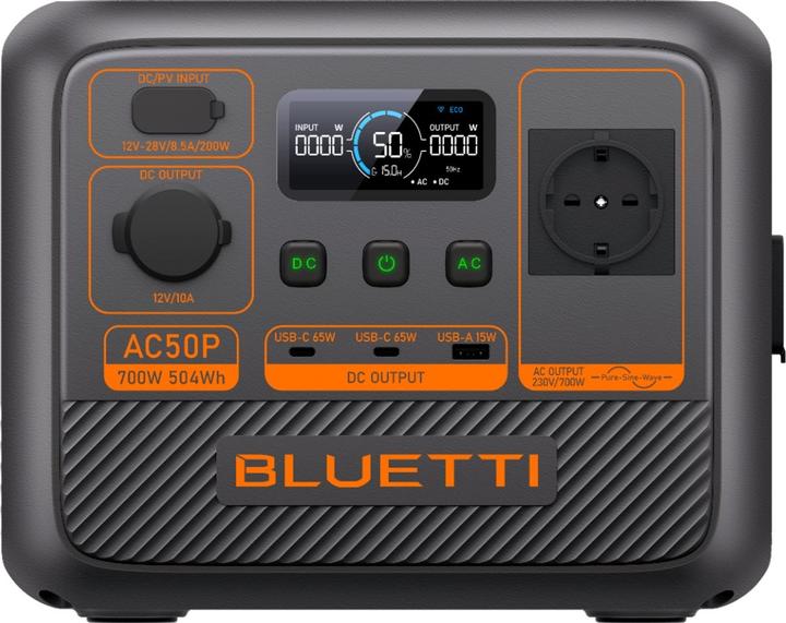 Bluetti AC50P (504 Wh, 6.90 kg)