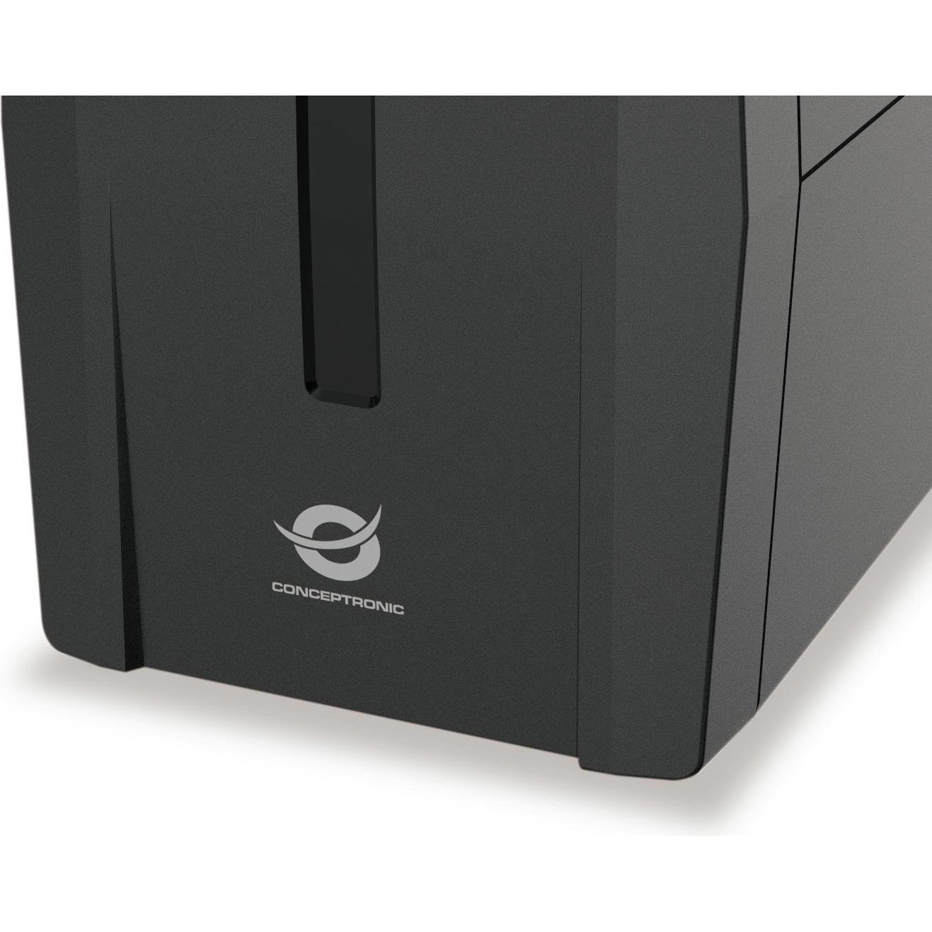 Thumbnail - Conceptronic ZEUS UPS 850VA 2xSchuko Socket (850 VA, 480 W, Line-Interaktiv USV), USV