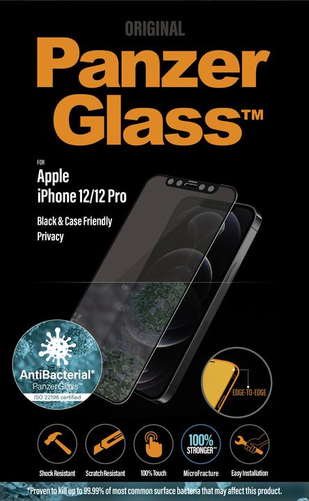Actual product image PanzerGlass Case Friendly Privacy (1 Piece, Realme 12 Pro+, Apple iPhone 12)