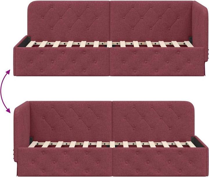 Image du produit vidaXL Eckbettgestell (80 x 200 cm)