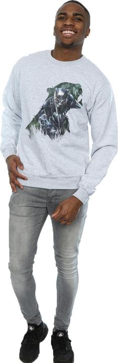 Immagine prodotto Felpa da uomo in cotone con silhouette selvaggia di Black Panther (3XL)