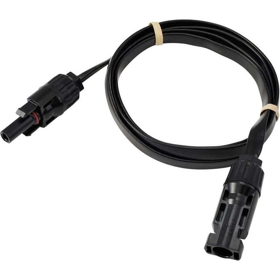 Tru Components, Accessori per generatori di corrente, PV-Solarverlängerungs-Flachkabel, Stecker auf Buchse, Schwarz, 1 m TC-13805776