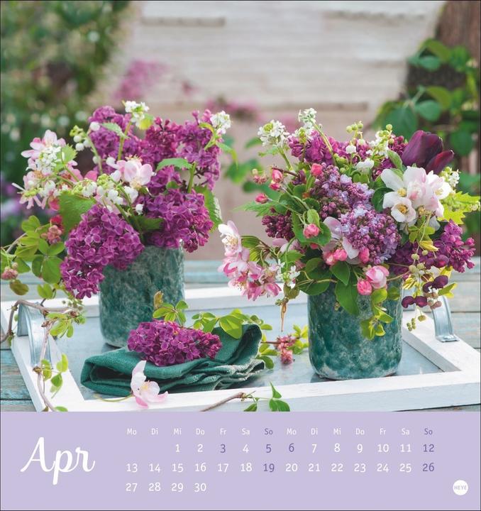 Produktbild Herzliche Blumengrüsse Postkartenkalender 2026 (16 x 17 cm)