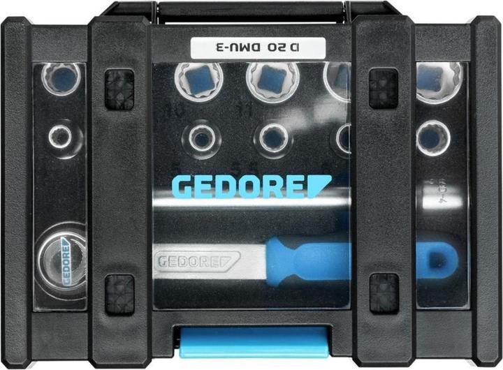 Actual product image Gedore D 20 DMU-3 Socket spanner set 1/4" 13 pieces UD profile 4-13 mm (10 mm, 11 mm, 12 mm, 13 mm, 4 mm, 4.5 mm, 5 mm, 5.5 mm, 6 mm, 7 mm, 8 mm, 9 mm)