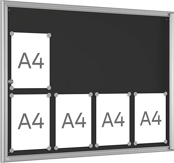 Image du produit kaiserkraft Vitrine d'affichage pour l'intérieur (Tableau magnétique, 98,5 x 76 cm)