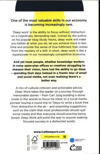Image du produit Deep Work (Anglais, Cal Newport, 2016)