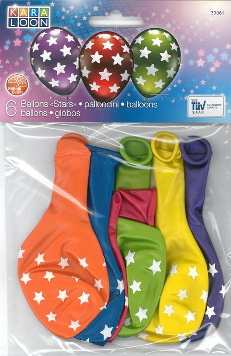 Produktbild Karaloon Luftballons Sterne 5 Stück mehrfarbig (5x)