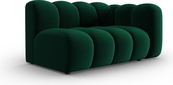Actual product image Micadoni Velvet Right Modular Sofa, "Lupine", 2 Seats, 145x95x70Made in Europe (2 person sofa)