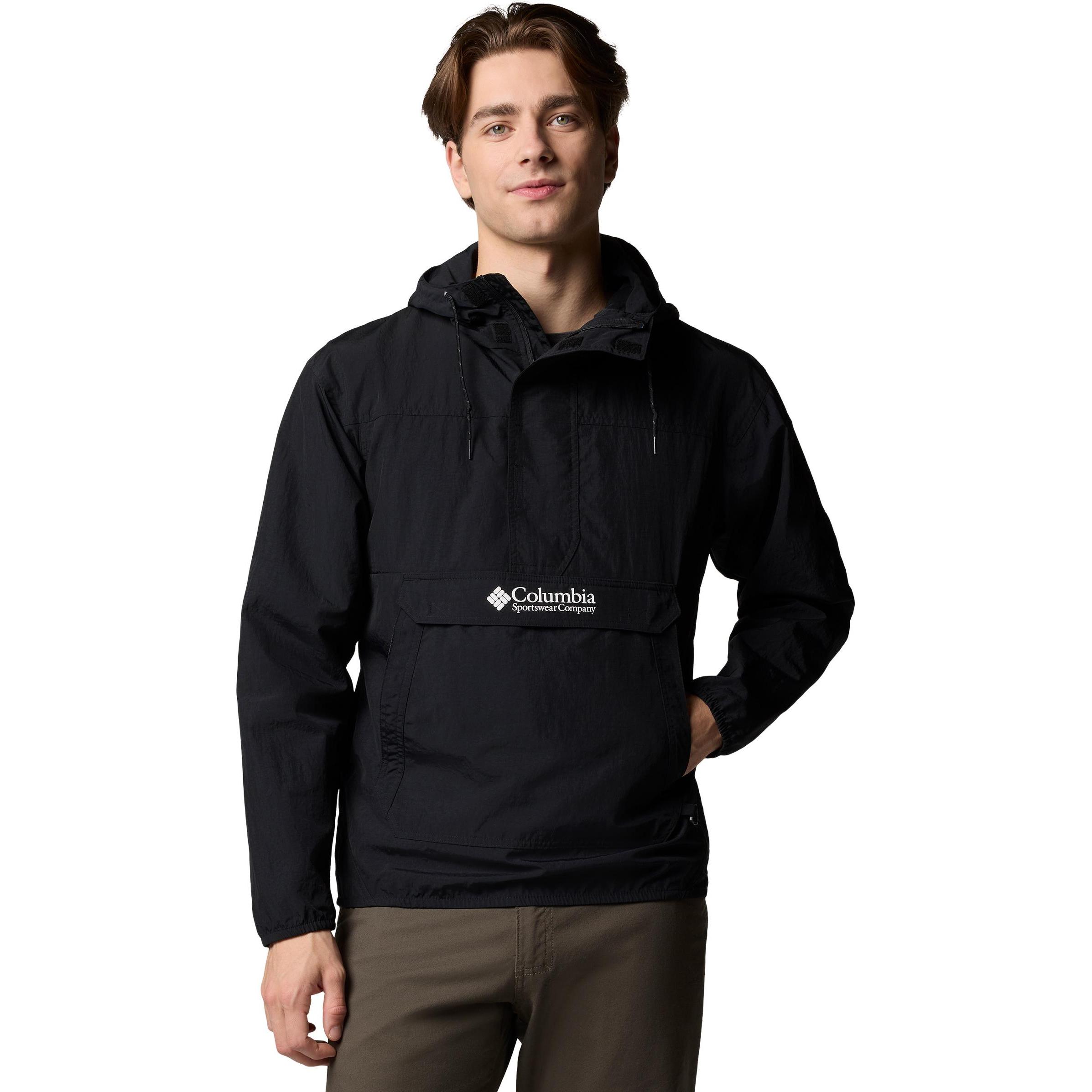 Columbia, Herren, Jacke, Challenger Windbreaker Anorak (XL), Schwarz, XL
