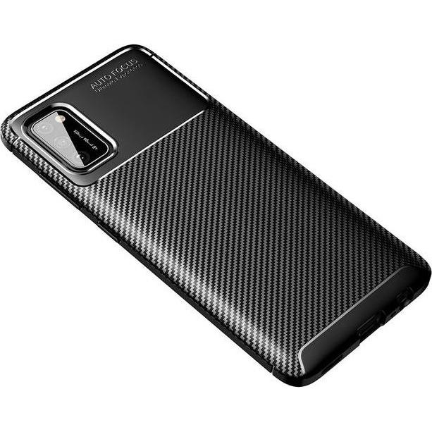 Thumbnail - MU Style Carbon Fiber TPU Softcase Series (Samsung Galaxy A02s), Smartphone Hülle, Schwarz