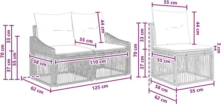 Produktbild vidaXL Garten-Sofa