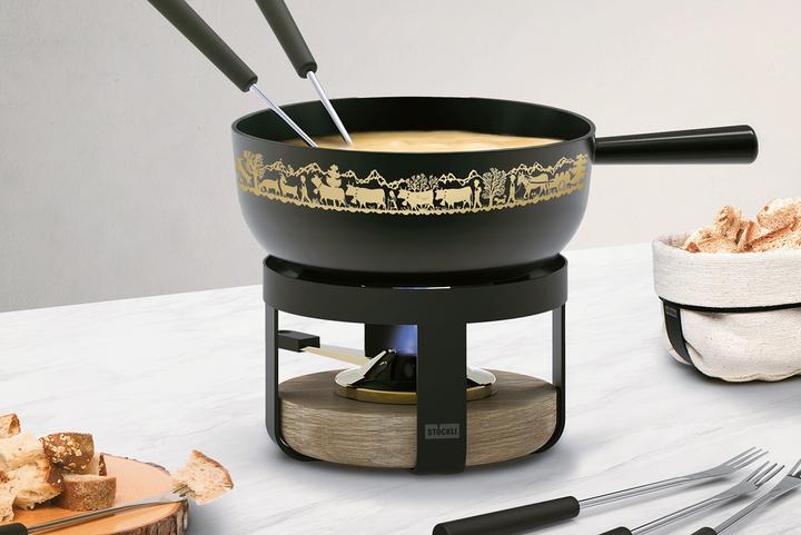 Produktbild Stöckli Käsefonduegarnitur Pilatus Wood Classic (Käsefondue)