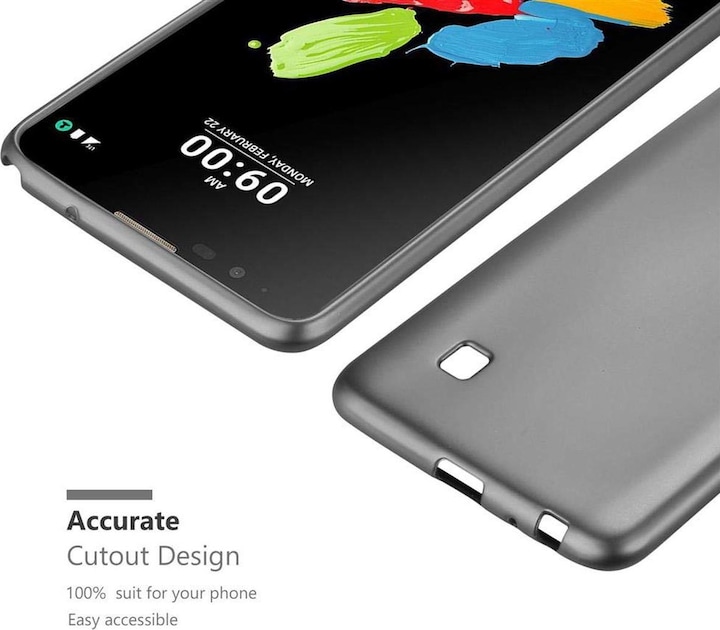 Actual product image Cadorabo TPU Matt Metallic Cover (LG Stylus 2)