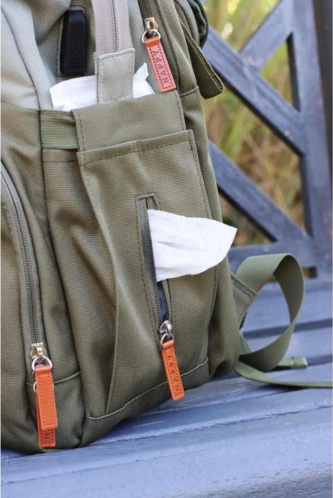 Actual product image Liini Changing rucksack olive rPET