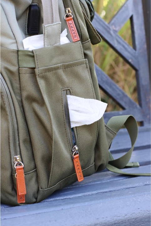 Actual product image Liini Changing rucksack olive rPET